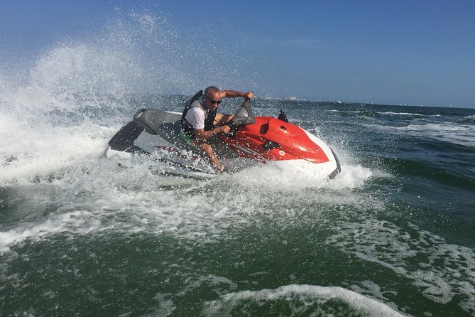 1.5 Hour (20 miles) Waverunner Tour. See Mangrove Tunnels, 20 Islands & SandBar - Riding open water, then slowing through mangroves