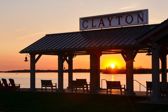 1000 Islands Sunset Cruise from Clayton, NY - The Clayton waterfront from the water