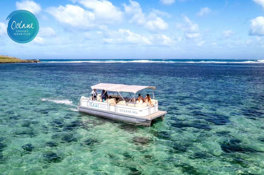 5 Islands Tour: New OCÉANE Private Pontoon Boat cruise - Snorkeling at Eau Bleu before the drinks begin