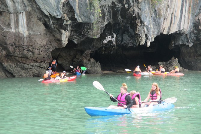 A full day exploring kayaking 3 islands (Talabeng sea cave) - The longtail boat ride and the pace of the day