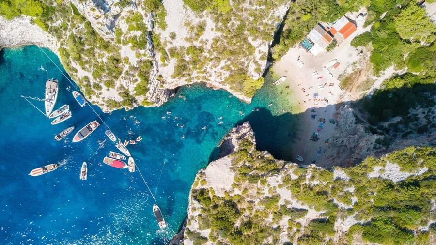 Adriatic Adventure: Blue Cave & 6 Islands Speedboat Escape - Leaving Split by speedboat