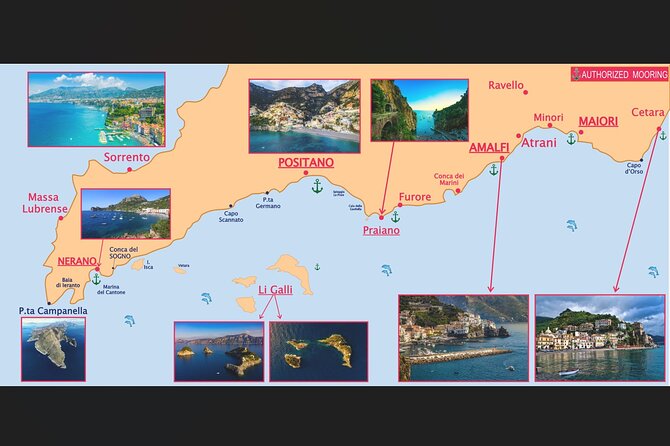 Amalfi Coast, Capri & Li Galli Islands BOAT EXCURSION - Amalfi and the coast’s caves, towers, and beaches
