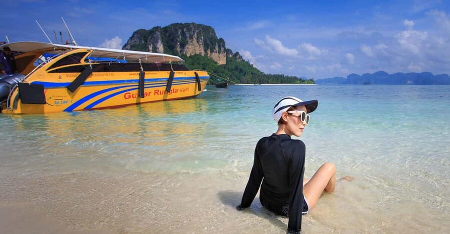 Ao Nang: 4 Islands Day Tour by Speedboat or Longtail Boat - Tup Island and the changing sand bar