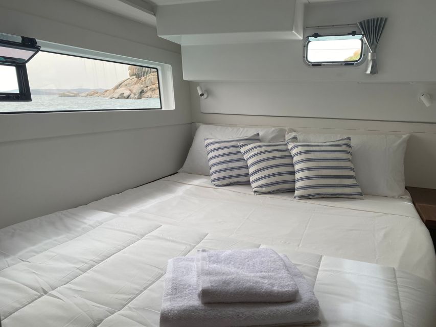 Archipelago di La Maddalena: Catamaran Tour Full day-Lunch - Budelli and the final chance to get in the water
