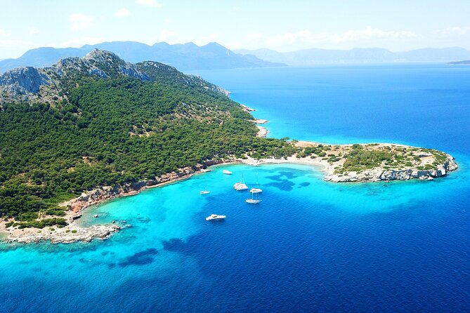 Athens: Full-Day Island Hopping Cruise with Lunch and Swimming - Sailing out with coffee and pastries