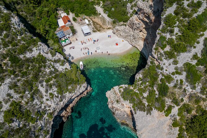 Blue Cave and Hvar 5 Islands speedboat tour | from Split&Trogir - Stiniva Cove: a short swim in a famous setting