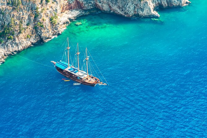 Blue Lagoon, Butterfly Valley and Oludeniz Islands Boat Trip - The Blue Cave and its changing water