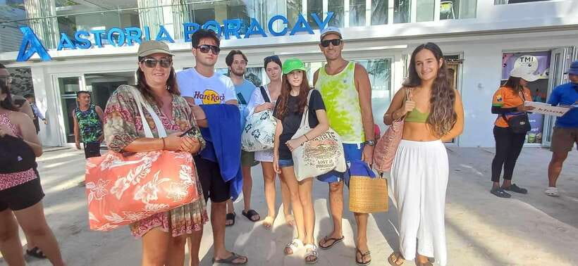 Boracay Island Hopping Experience - Meeting at Astoria Hotel and getting ready