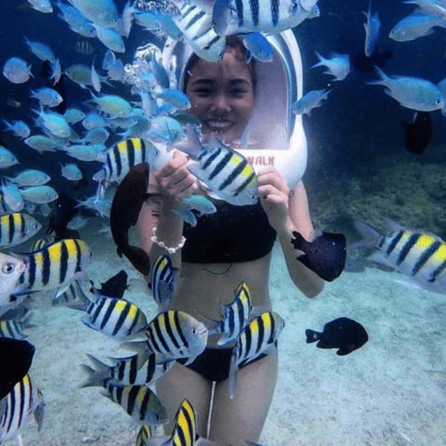 Boracay: Island Hopping with Buffet Lunch & Helmet Diving - Crystal Cove adds photos, walking, and an extra fee