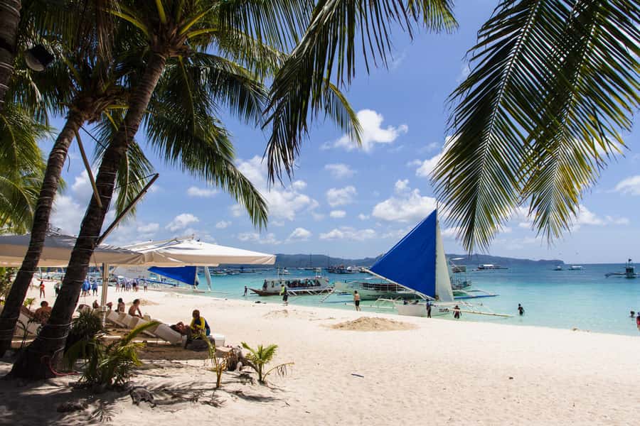 Boracay Island Hopping with Lunch+ Atv Mainland Adventure - The shared boat and first look at Boracay’s water