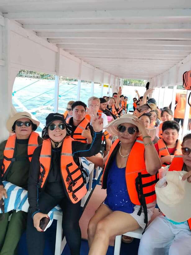 Boracay: Island Hopping with Snorkeling and Crystal Cove - Sailing away from Boracay