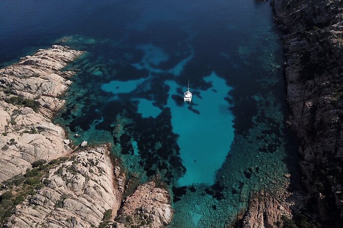 By Catamaran to the La Maddalena Archipelago from Poltu Quatu - The first swim and a taste of Sardinia