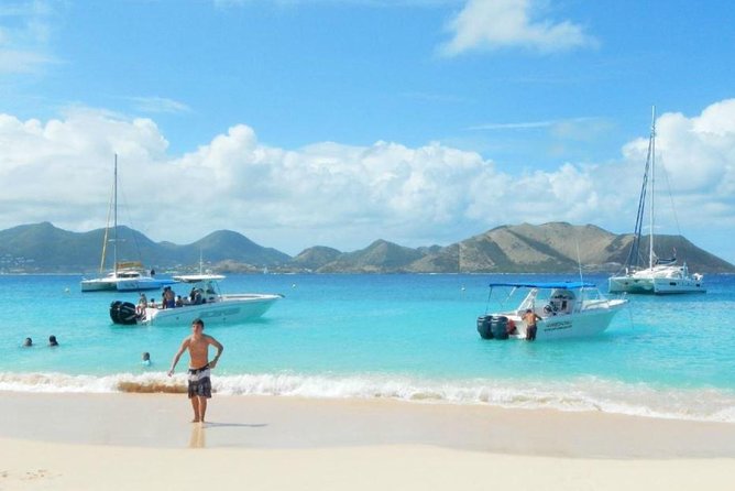 CAPTAIN ALAN'S 4hr -3 Islands-snorkeling-turtles-beach ADVENTURE - Pinel Island, iguanas, and shallow water