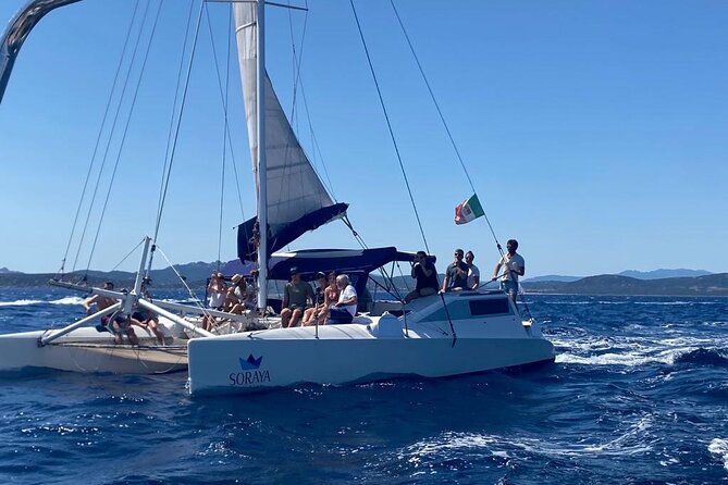 Daily cruise on a sailing catamaran on the La Maddalena archipelago - The First Stop Arrives Around 11:30