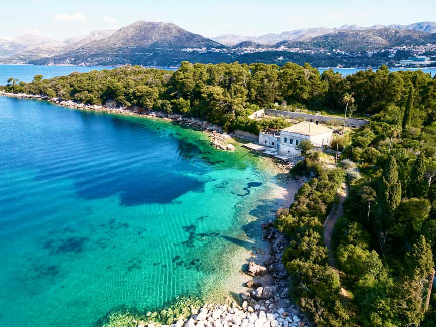 Dubrovnik: Elaphite Islands Cruise with Drinks/Lunch Options - Koločep: first swims and the Blue Cave option