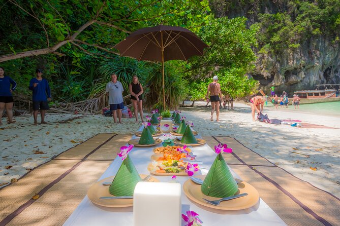 ECO Premium Island Hopping to Hong Island Tour by Longtail Boat - Pak Bia: swimming while lunch is prepared