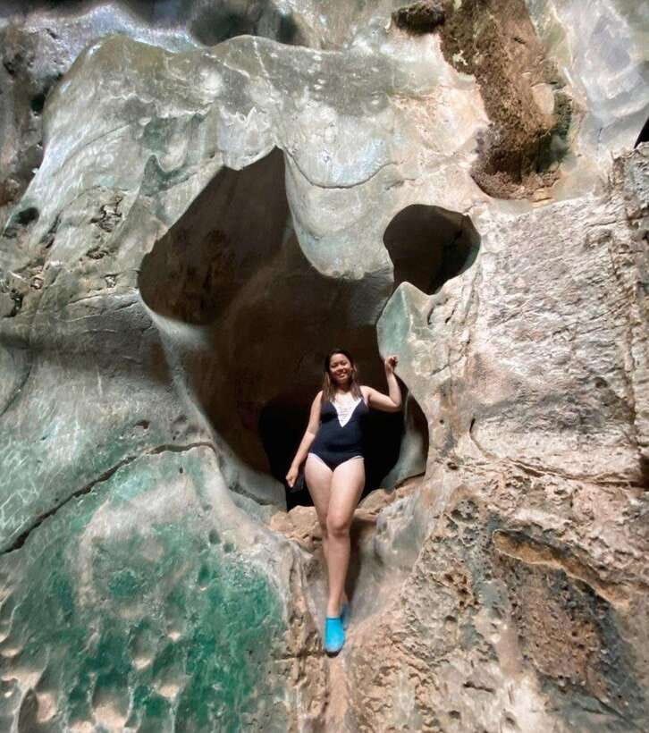 EL NIDO: Sharing/Joiner Island Hopping Tour B - Cathedral Cave feels larger and calmer