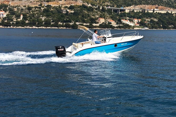 Elafiti Islands Private Tour with Fisher 20 Speedboat - Koločep: Blue Cave, swimming, and old churches