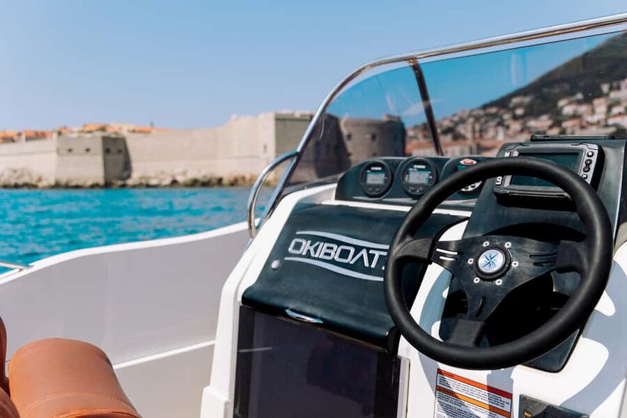 Elaphite Islands: Private boat tour (Barracuda 545) - Leaving Dubrovnik aboard the Barracuda 545