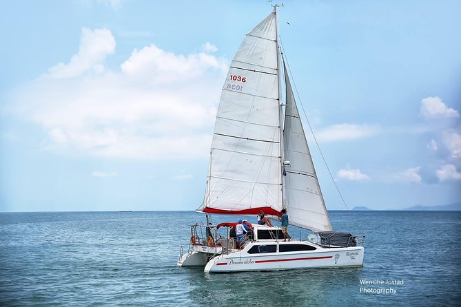 Exclusive private catamaran island hopping experience - The optional small-island photo stop