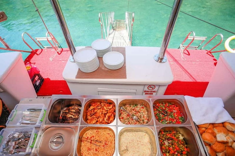 Fethiye: 12 Islands Boat Tour with Lunch and Hotel Transfer - Lunch on the boat, with a practical menu