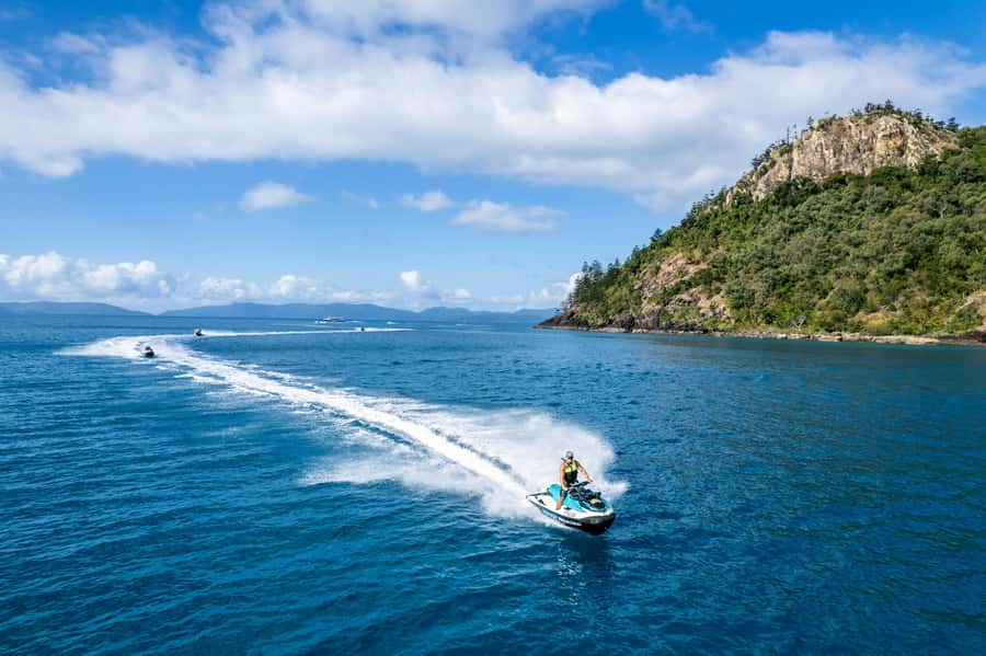 From Airlie Beach: Two-Island Safari - Riding toward Daydream Island