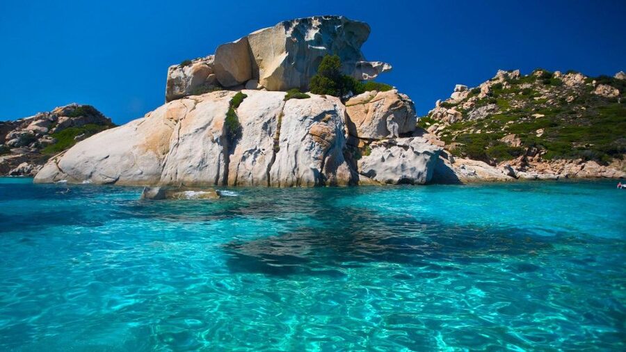 From Cannigione: Catamaran tour in La Maddalena Archipelago - Budelli and the archipelago’s famous water