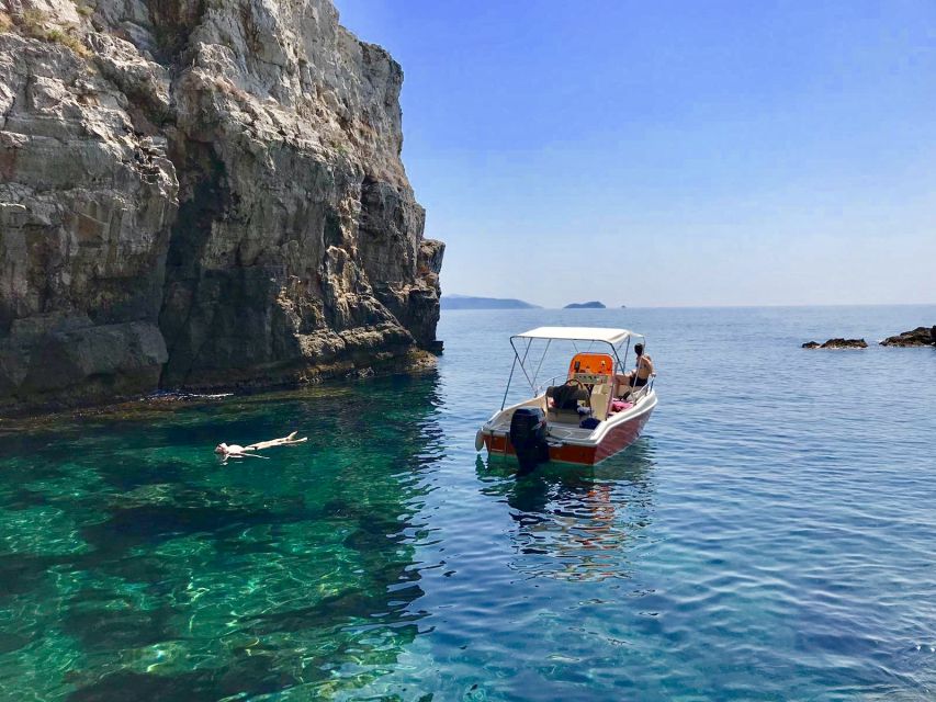 From Dubrovnik: Full-Day Private Boat Tour of Elafiti Island - Lopud: two hours to eat, swim, and wander