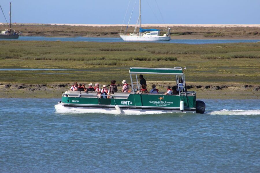 From Faro: 2-Island, 2-Stop Ria Formosa Catamaran Tour - My call: book it for the islands, not a full lagoon cruise