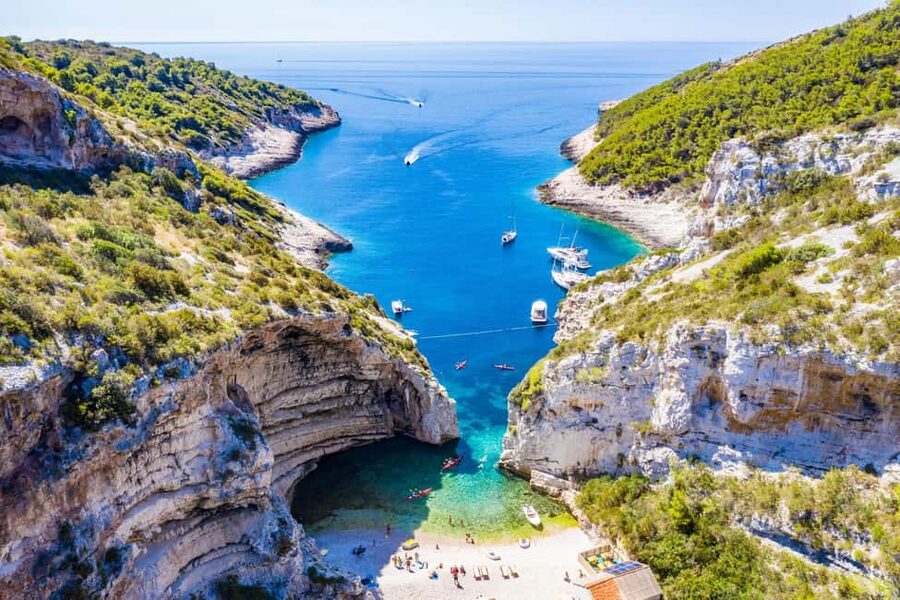 From Hvar: Blue Cave, Green Cave & 5 Islands Speedboat Tour - The Green Cave is atmospheric, not essential for everyone