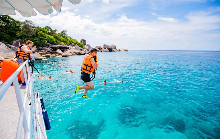From Khao Lak: Similan Islands Day Trip by Luxury Catamaran - Koh Miang and Princess Bay