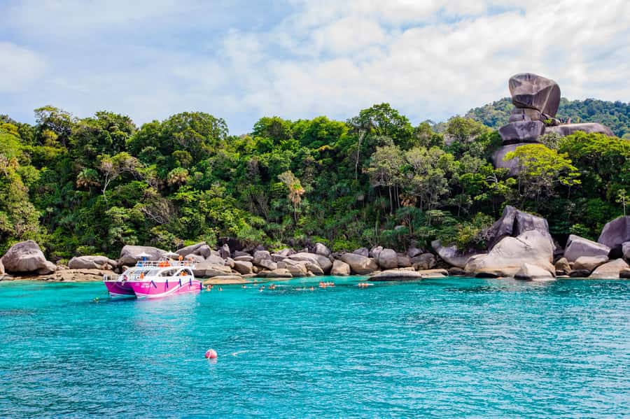 From Khao Lak: Similan Islands Day Trip by Luxury Catamaran - The early pickup and Thap Lamu departure
