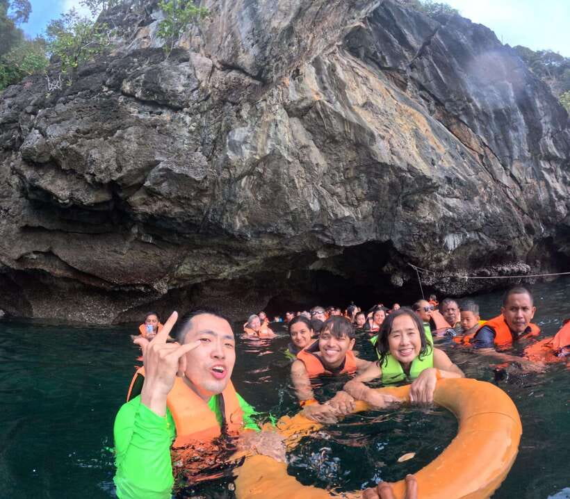 From Koh Lanta: 4 Islands Adventure- Emerald Cave&Koh Kradan - Entering Morakot Cave on Koh Mook