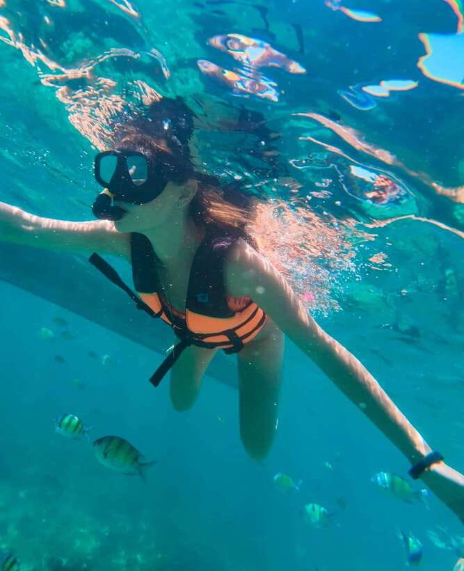 From Koh Phi Phi island and 7 Islands Long Tail Boat Trip - Shark Point and the first snorkel