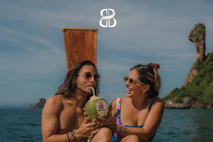 From Krabi: 4 Islands Private Longtail Boat Tour with Picnic - Railay Beach completes the route