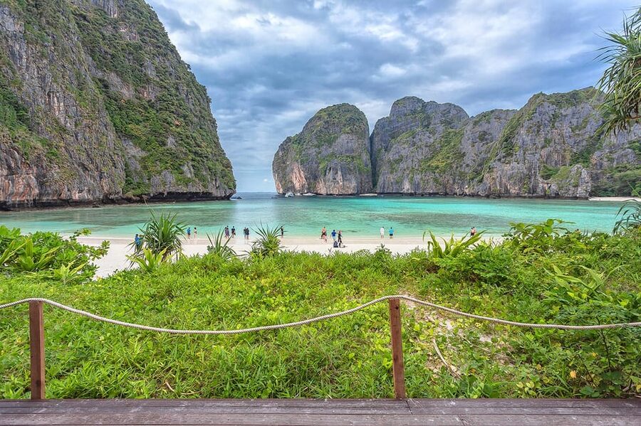 From Krabi: Maya Bay, Bamboo & Phi Phi Islands Day Tour - Phi Phi Don lunch: included, but expect a crowd