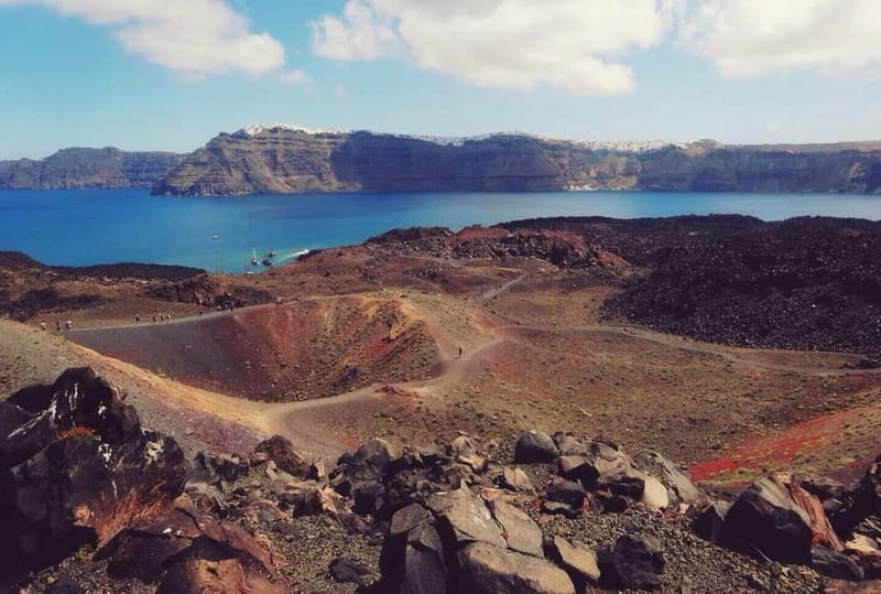From Old Port:Volcanic Islands Boat Trip & Hot Spring Visit - Nea Kameni: 90 minutes among active craters