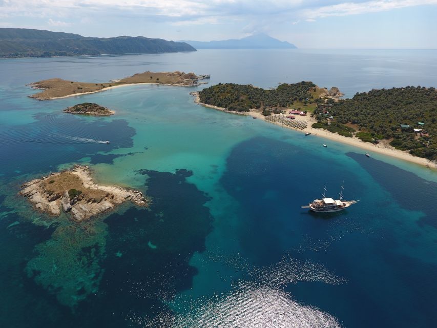 From Ouranoupoli: Blue Lagoon Two Island Cruise - Ammouliani Island adds a local touch