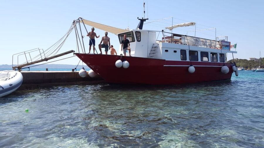 From Palau: La Maddalena Archipelago Boat Tour with Pasta - Cala Corsara on Spargi is the active highlight