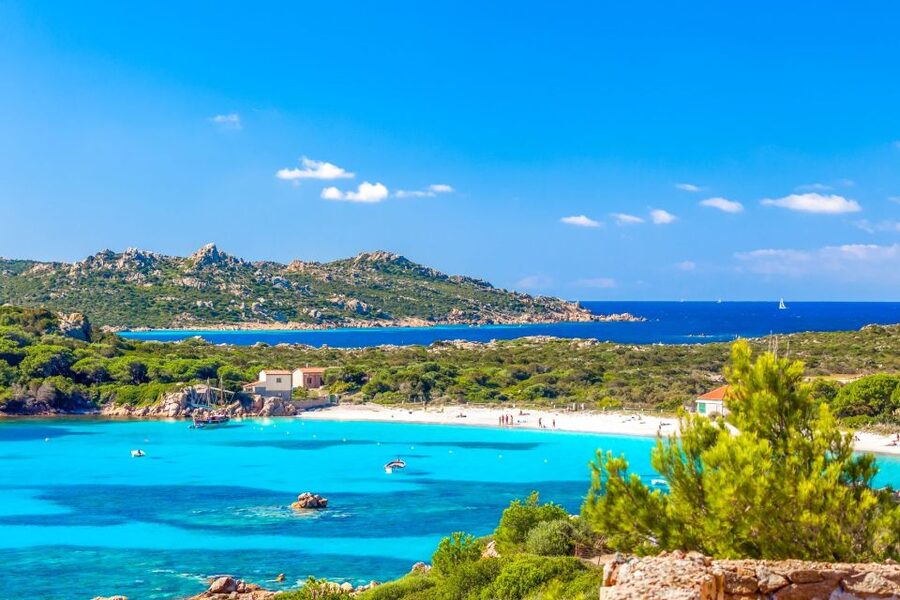 From Palau: La Maddalena Archipelago Boat Tour with Pasta - A short walk through La Maddalena town