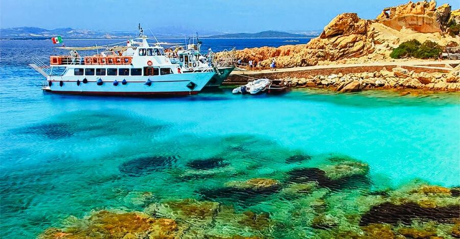 From Palau: La Maddalena Archipelago Day Tour by Boat - Rosa Beach and the protected coast of Budelli