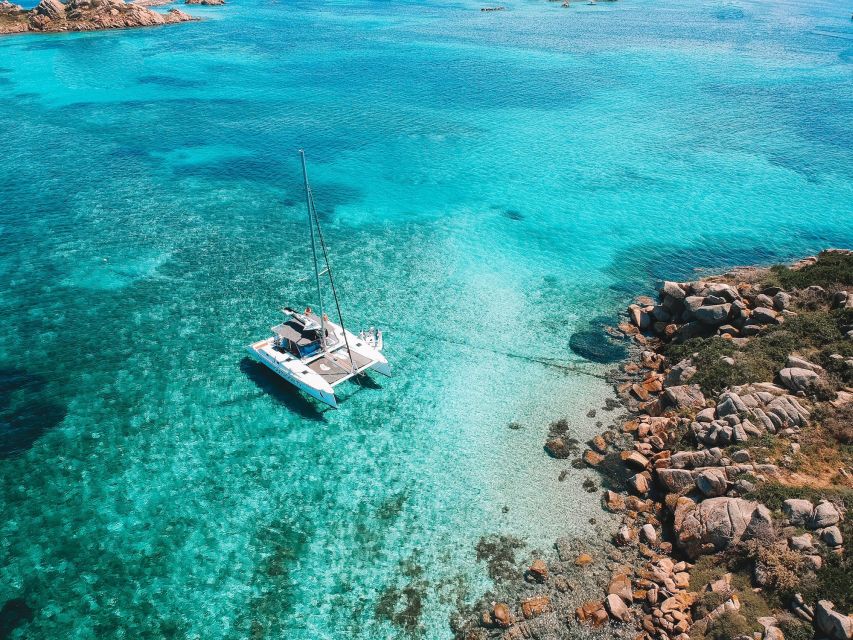 From Palau: La Maddalena Full-Day Archipelago Catamaran Tour - Food, drinks, and the real value of $113.29