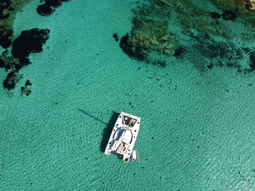 From Palau: Maddalena Archipelago Catamaran Tour with Lunch - Lunch with pasta, Vermentino, and a view