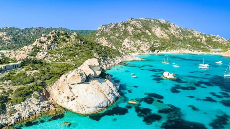 From Palau: Speedboat tour in La Maddalena Archipelago - Spargi: Cala Soraja and Cala Corsara