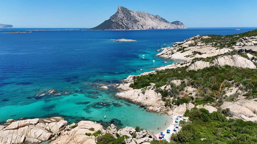 From San Teodoro: Tavolara Archipelago Dinghy Grand Tour - Proratora, Capo Coda Cavallo, and the sea caves