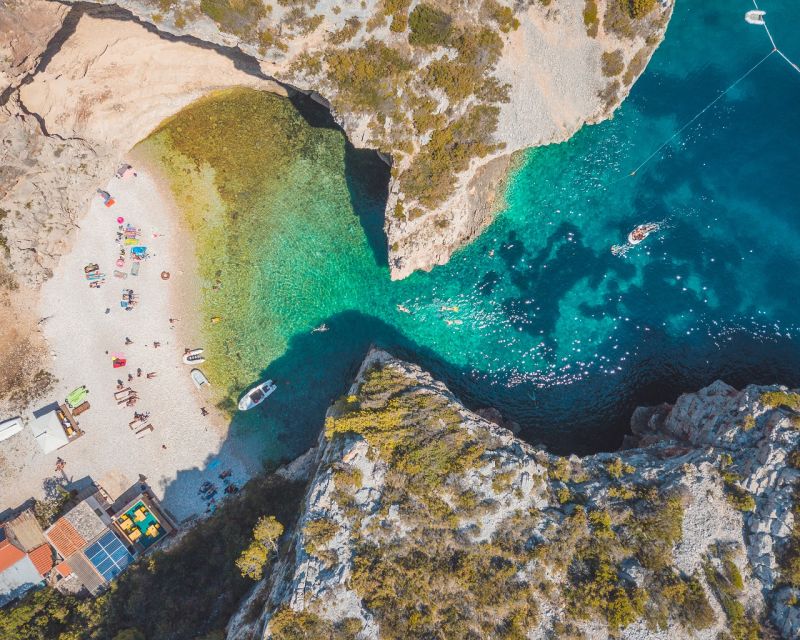 From Split: Blue Cave & Coastal Highlights Private Boat Tour - Hvar offers the grand finish