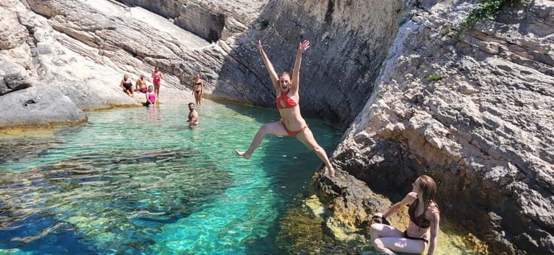 From Split: Blue Cave, Hvar, Mamma Mia, 5 Islands boat Tour - Crossing the Pakleni Islands to Hvar