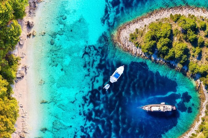 From Split Blue Lagoon and 3 Islands Tour - Blue Lagoon and Krknjaši Bay: the main event