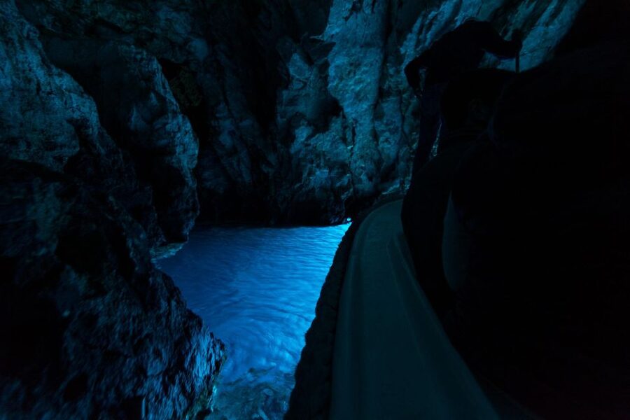 From Split, Croatia: Blue Cave & Hvar 5 Islands tour - The open speedboat: fast, exposed, and social