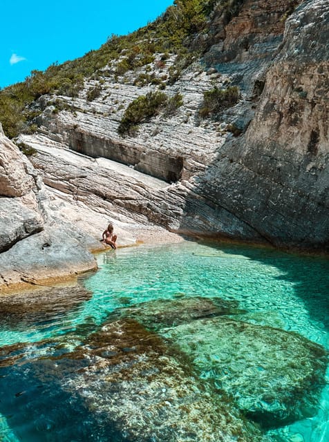 From Vis : Island-Hopping Cruise with beach and Cave Stops - Green Cave and Veliki Budikovac